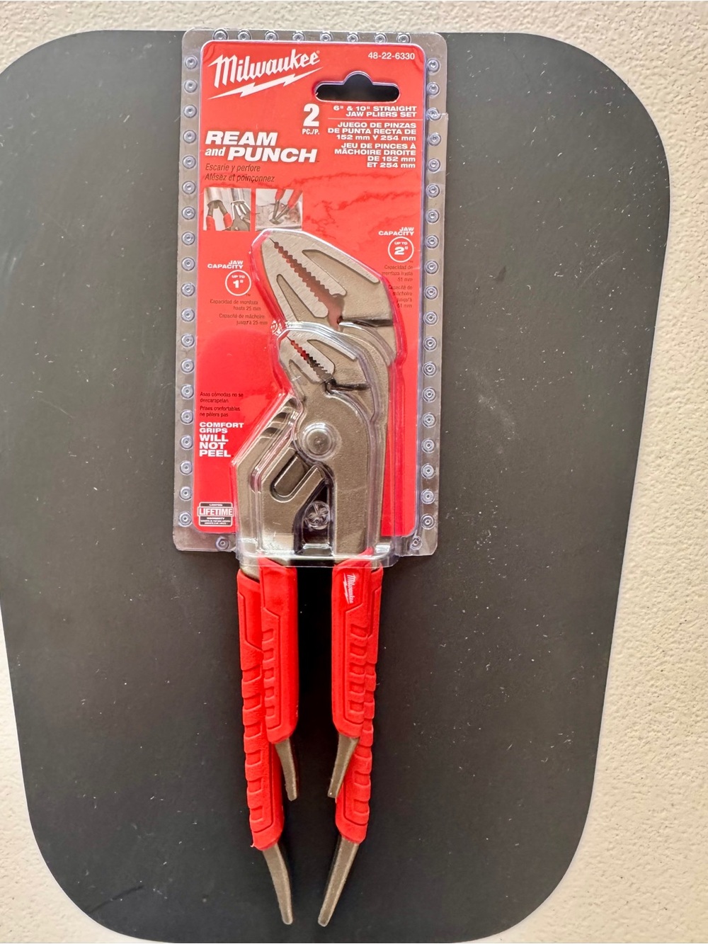 NEW Milwaukee 6” & 10” Straight Jaw Pliers Set 48-22-6330 NEW Sealed